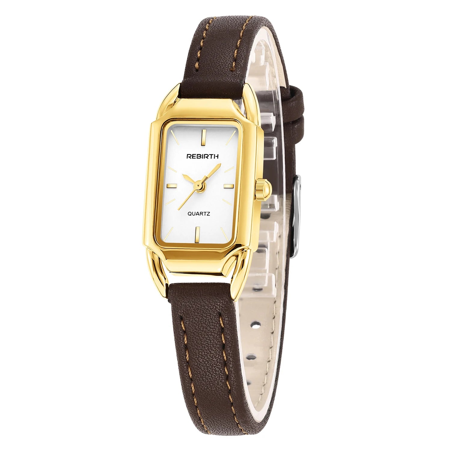 Women's Leather Belt Retro Casual Quartz Watch Is Suitable for Daily Wear