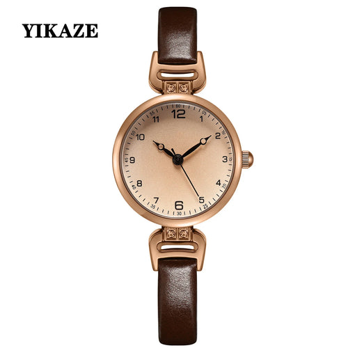 Elara™ Minimalist Leather Watch