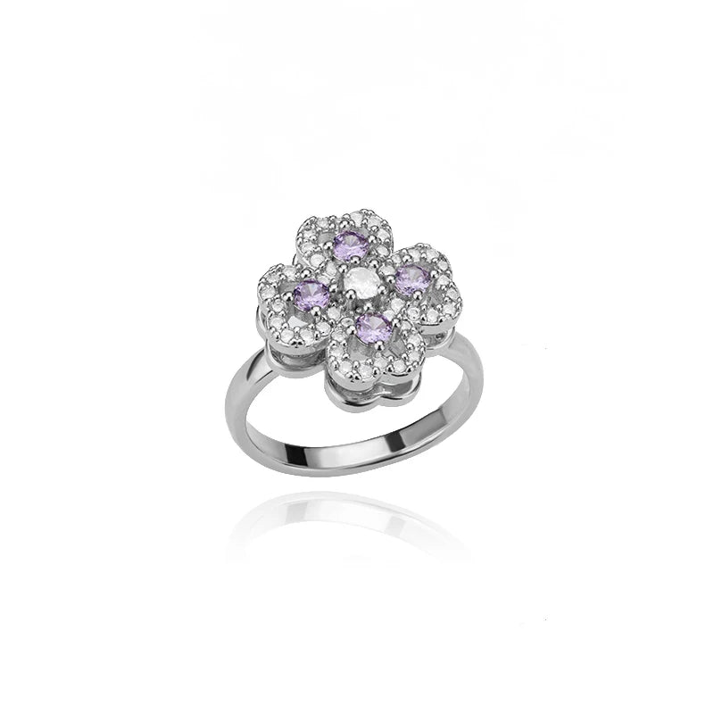 Lunéra Clover Heart Spinner Ring