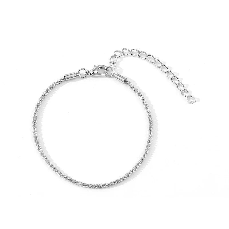 New Popular Silver Colour Sparkling Clavicle Chain Choker Necklace For Women Fine Jewelry Wedding Party Gift