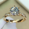 Huitan Sparkle Solitaire Ring