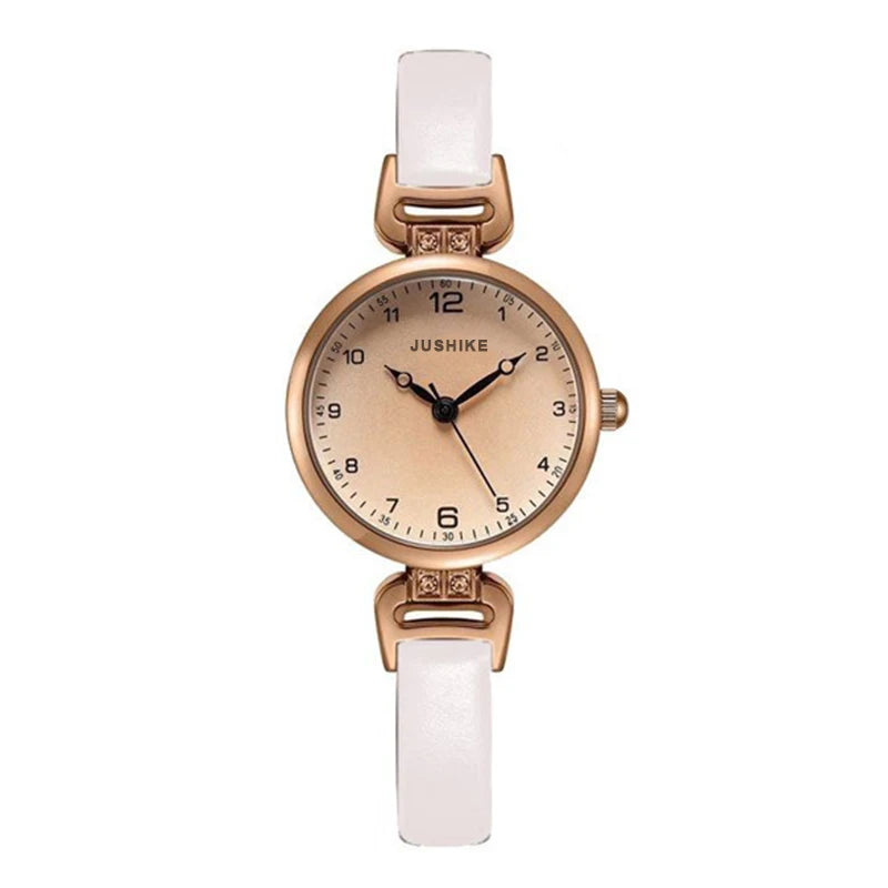 Elara™ Minimalist Leather Watch