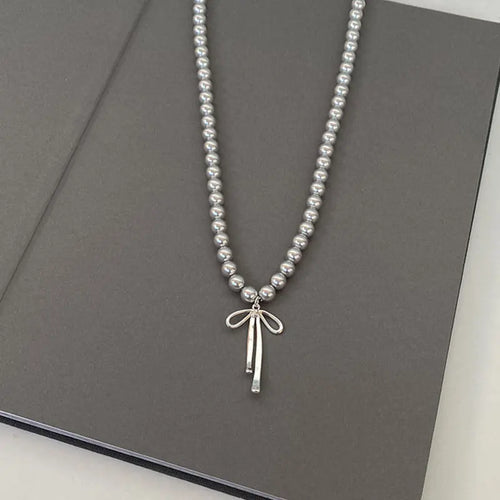 Celeste™ Pearl Bow Choker