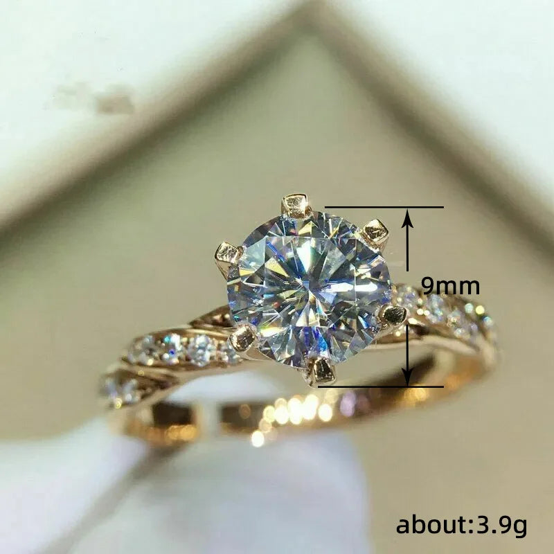 Huitan Sparkle Solitaire Ring
