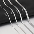 1PC Fashion Unisex Snake Chain Choker Necklace Stainless Steel Herringbone 2/3/4/5mm Gold Color Chain Necklace For Women Jewelry