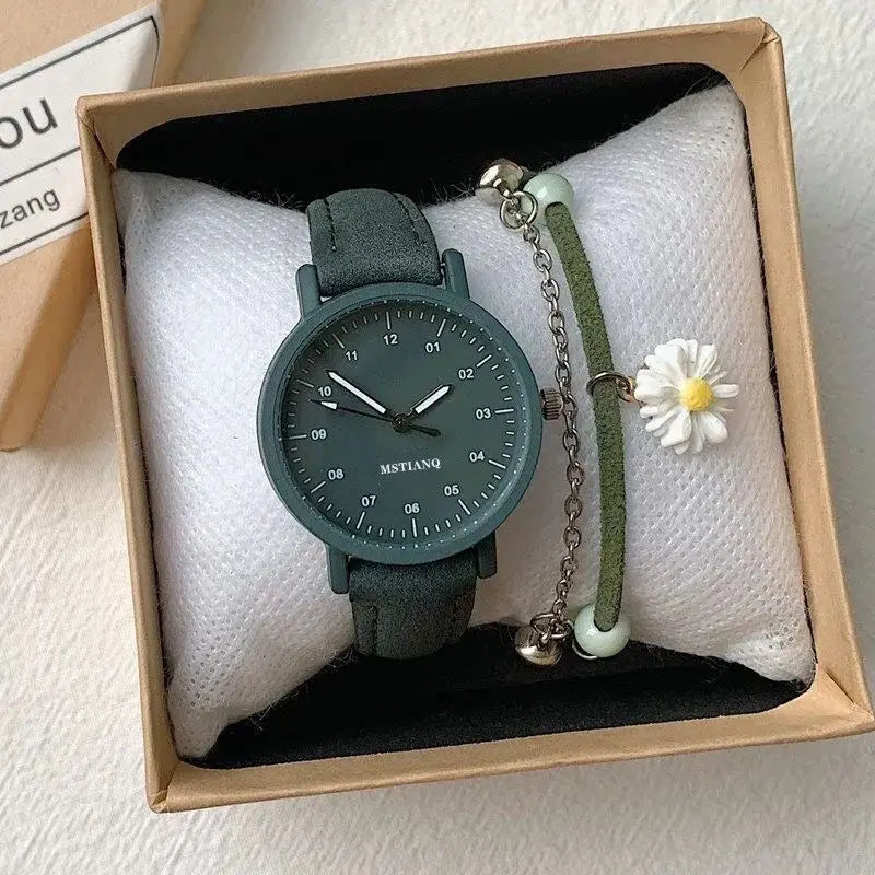 YIKAZE Elegant Leather Strap Watch